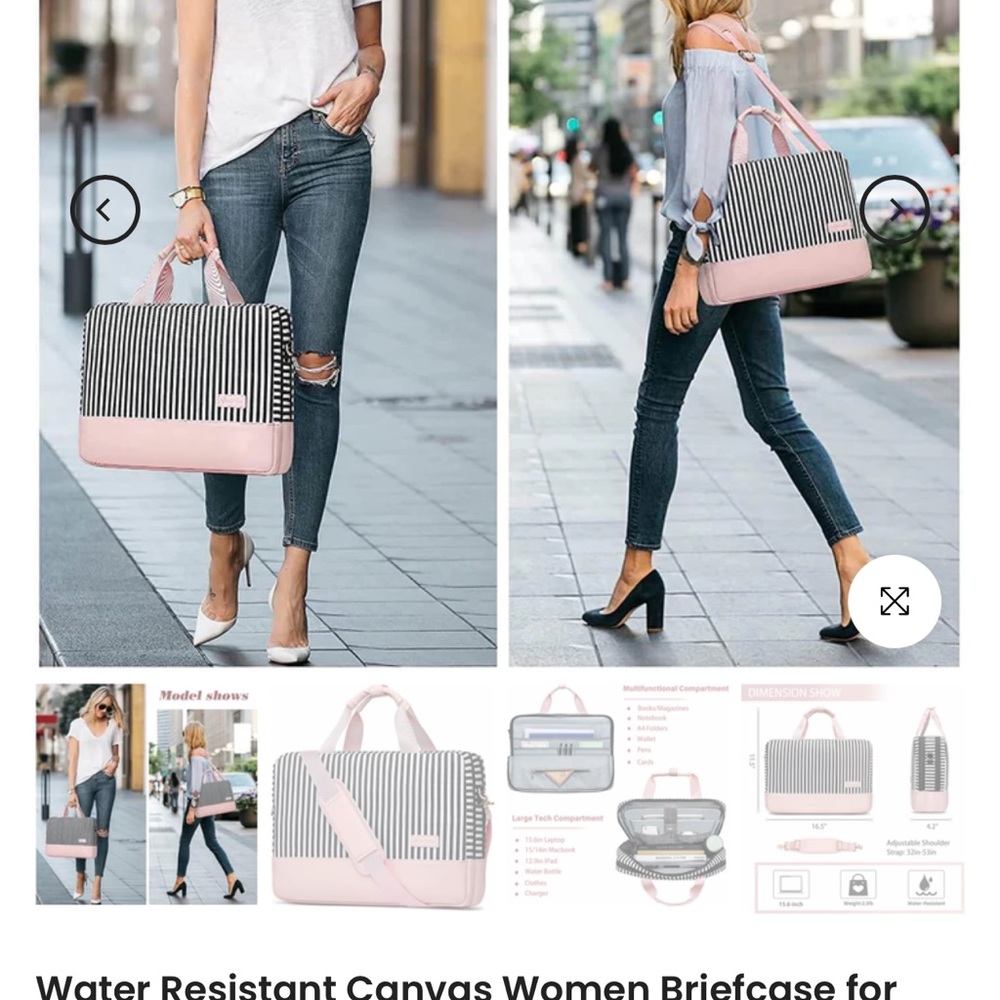 Pink and Black Laptop Bags with Stylish Design